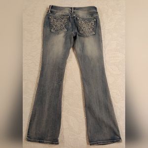 Apt.9 Women's Bootcut Distressed Denim Pants with Fancy Rear Pockets